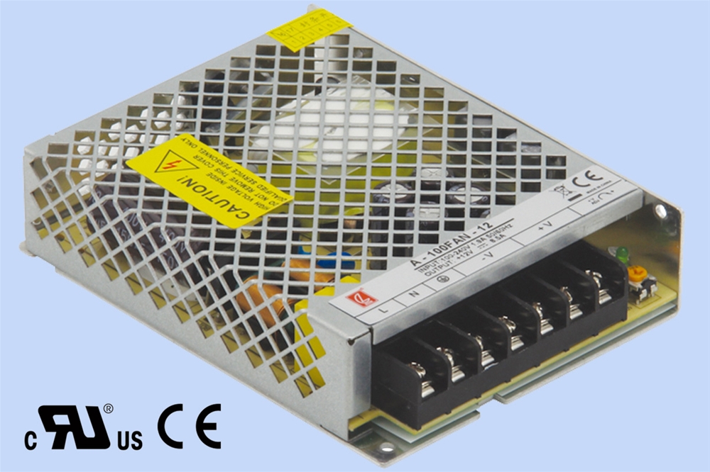 A-100FAN系列超薄低功耗高效（帶認(rèn)證）電源